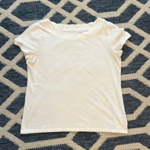 Talbots White Top Blouse size M